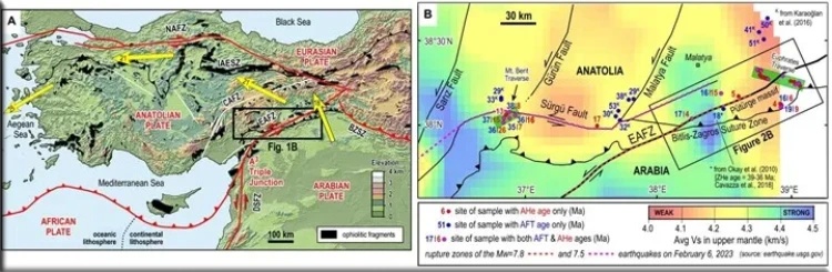 7 Şubat depreminin meydana geldiği Anadolu fayı, 5 milyon yıl önce oluştu