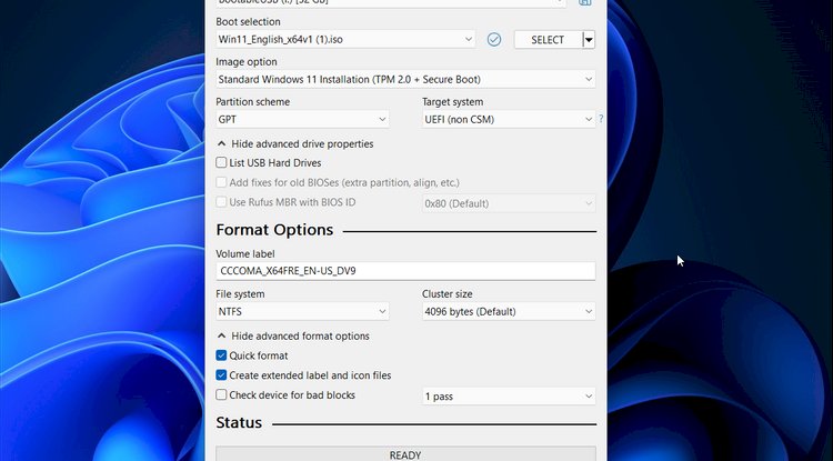 Rufus ile Windows 11 Önyüklenebilir USB Nasıl Oluşturulur