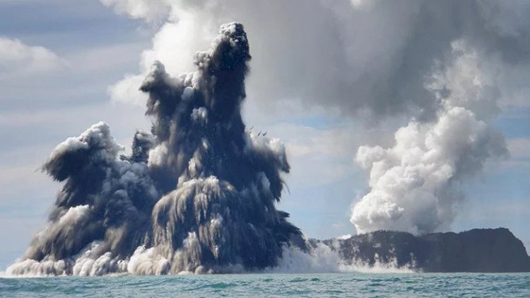 Tonga'nın Volkanik Patlamasında NASA'nın Yakaladığı Görüntü