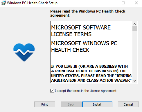 Windows Insider Preview PC Sistem Durumu Denetimi Uygulaması