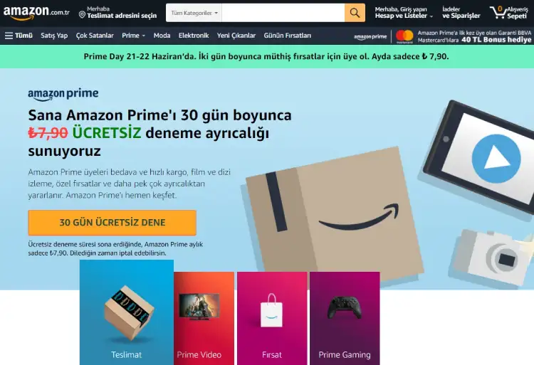 Amazon Prime Nedir, Üyeliği Nasıl Açılır?